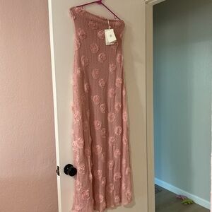 Holly Maxi Dress Pink - Peppermayo Blush Lace Dress